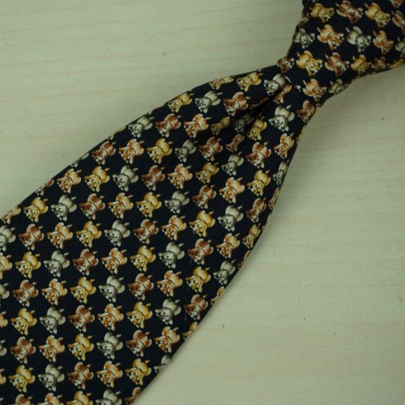 Salvatore Ferragamo Other - Salvatore Ferragamo Black Labrador Puppy tie
